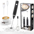 Rechargeable Handheld Milk Frother – USB-Powered with Detachable Whisk
