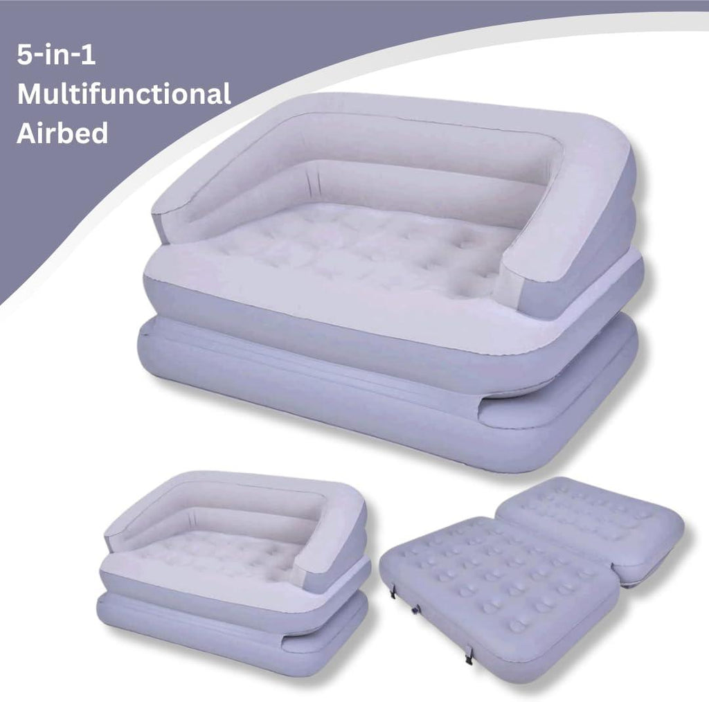5-in-1 Multifunctional Inflatable Air Sofa Bed – Versatile Comfort for Two - LIFE STORES UGANDA