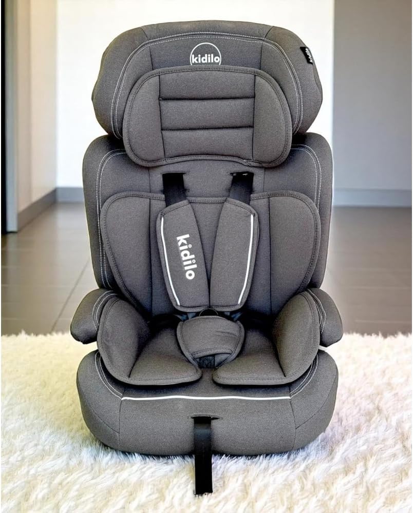 Fantastic-Kids-Toys Kidilo Car Seat Booster Seat | 5-Point Harness, Group 1-2-3 (9-36kg), Adjustable Headrest, ECE R44/04 Certified | Up to 12 Years