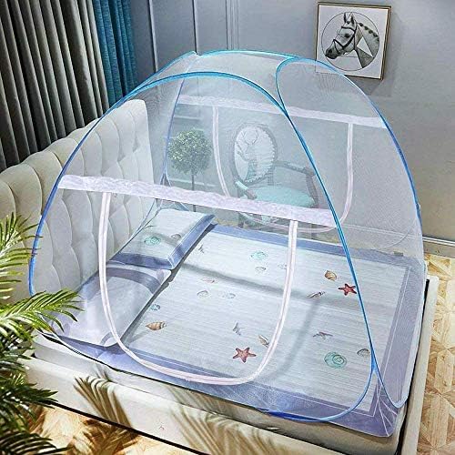 Pop-Up Mosquito Net - Spacious Instant Setup Bed Canopy Tent, Portable & Lightweight for Travel, Camping, and Home