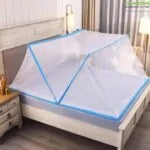Portable Folding Mosquito Net Tent for Bed - Bottomless Freestanding Camping & Travel Bug Net for Adults, 160 x 190 x 80cm