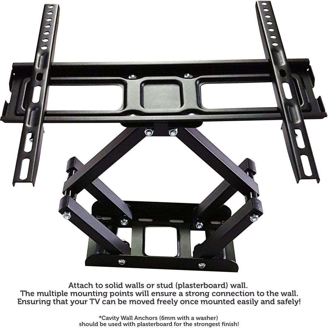23” - 56” Compact Dual Arm Full Motion TV Wall Bracket | Sturdy & Adjustable Articulating Screen Mount - LIFE STORES UGANDA