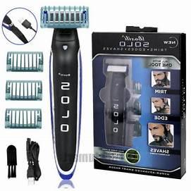 Electric Solo Shaver Grooming Kit – Rechargeable Cordless Hair Clipper, Beard Trimmer & Nose Hair Razor with 4-Shaver Heads - LIFE STORES UGANDA