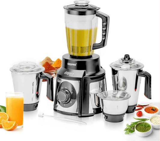 Geepas GSB5457N 5-IN-1 Mixer Grinder – 1000W Power for Effortless Cooking - LIFE STORES UGANDA