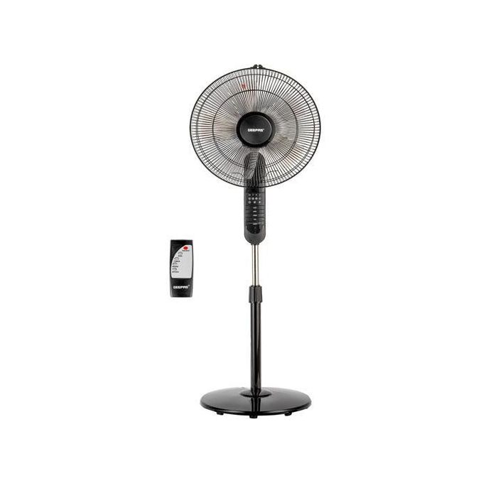Geepas 16-inch Stand Fan with Remote | 3-Speed, 7.5H Timer & LED Display