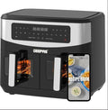 Geepas 9L Dual Basket Digital Air Fryer – Healthier, Faster Cooking - LIFE STORES UGANDA