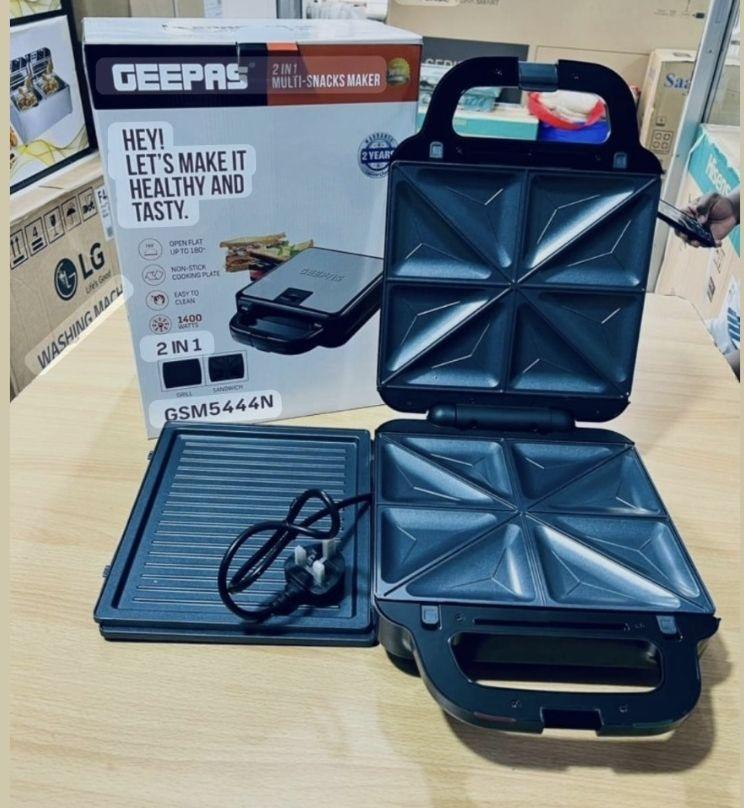Multi-Snacks Maker 2-in-1 – 8 Slice Sandwich Maker GSM5444N - LIFE STORES UGANDA