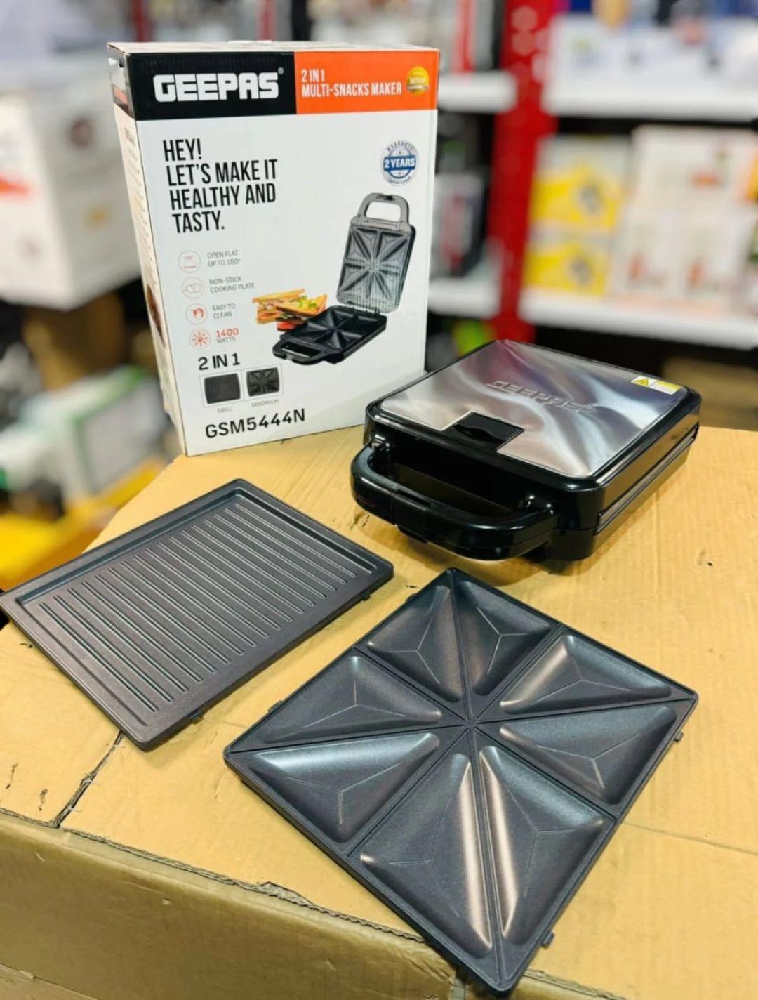 Multi-Snacks Maker 2-in-1 – 8 Slice Sandwich Maker GSM5444N - LIFE STORES UGANDA