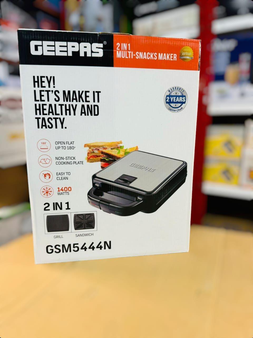 Multi-Snacks Maker 2-in-1 – 8 Slice Sandwich Maker GSM5444N - LIFE STORES UGANDA