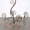 Tabletop Wine Rack & Stemware Holder – Golden Vine Design for 2 Bottles & 6 Glasses | Countertop Bar Organizer
