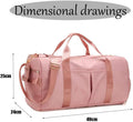 Gym Bag with Shoe Compartment | Waterproof Sports, Travel Duffle Bag for Men & Women