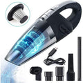 Handheld Car Vacuum Cleaner – Wireless, 120W, 3200kpa Suction, Wet/Dry, USB Charging, 2200mAh Battery
