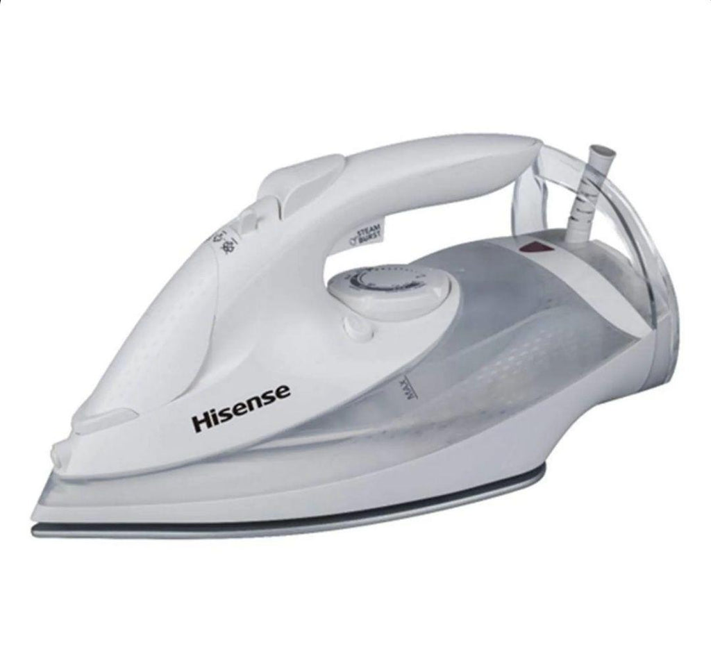 HISENSE Steam Iron, 2800W, 300ML, H28 SIWES 1 – White – Efficient, Powerful, and Safe Ironing - LIFE STORES UGANDA