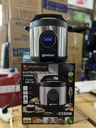 Hoffmans HM-722 6L 12-in-1 Electric Pressure Cooker – Digital Multi-Cooker with Stainless Steel Pot & Timer