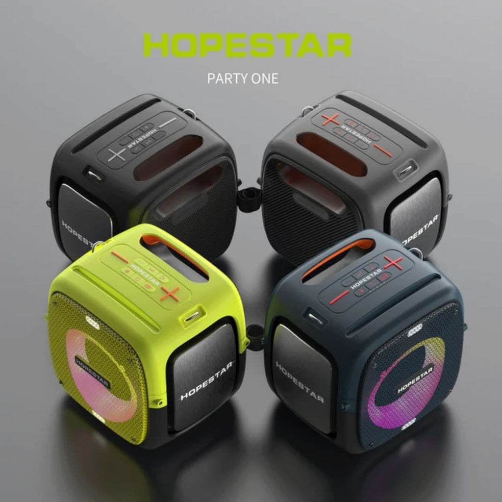 HOPE STAR PARTY ONE – 80W Wireless Bluetooth Speaker, LED Party Lights, Built-In Mic, Waterproof
