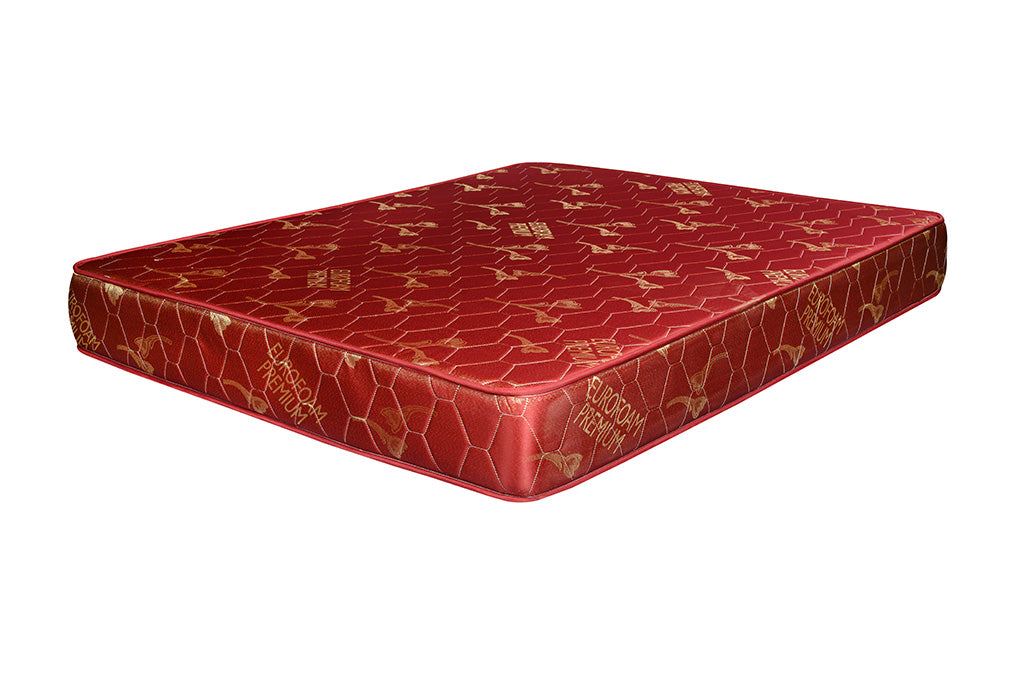 Euro foam High Density Quilted Mattress Chocolate Flower - 4x6ft 6-Inch, 25 Density Foam with Premium Jacquard Fabric, Quilted & Tape Edge