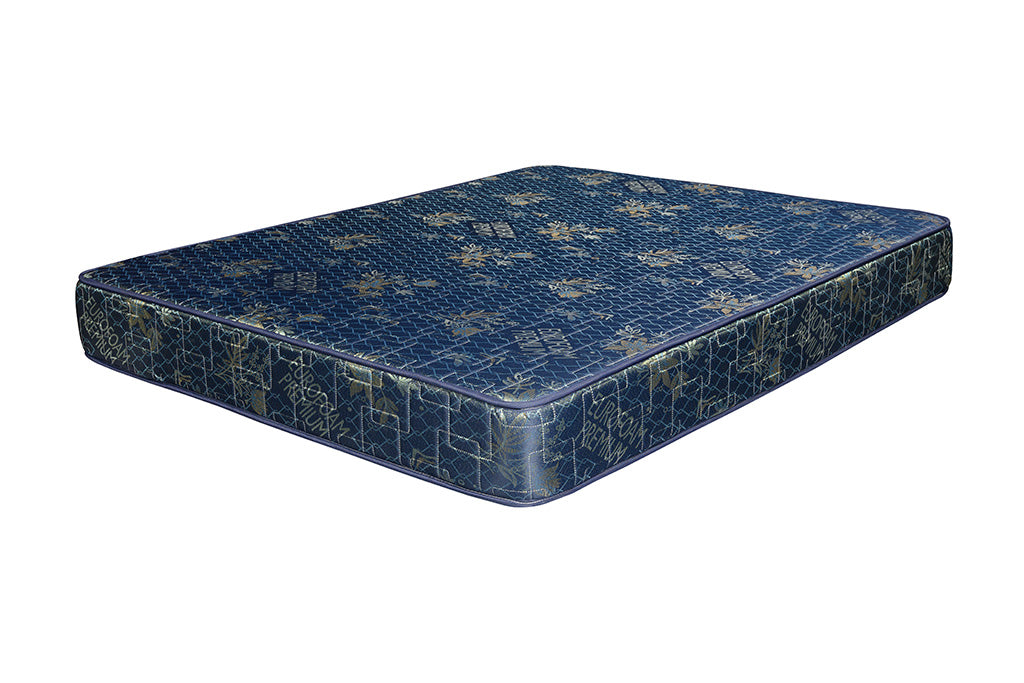 Euro foam High Density Quilted Mattress Blue Green - 6x6ft 6-Inch, 25 Density Foam with Premium Jacquard Fabric, Quilted & Tape Edge