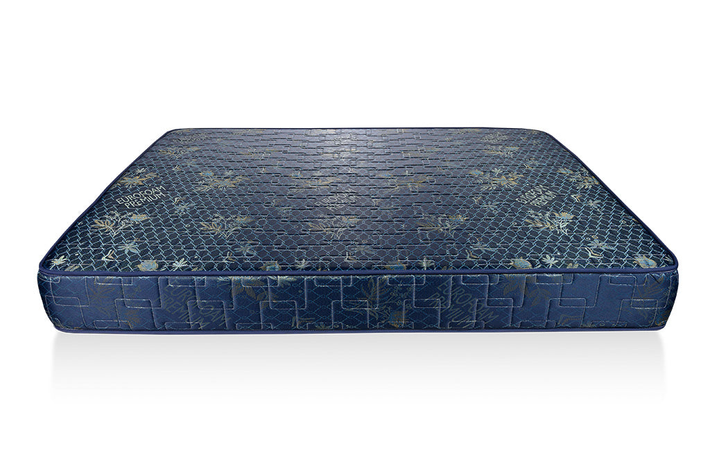 Euro foam High Density Quilted Mattress Blue Green - 6x6ft 6-Inch, 25 Density Foam with Premium Jacquard Fabric, Quilted & Tape Edge