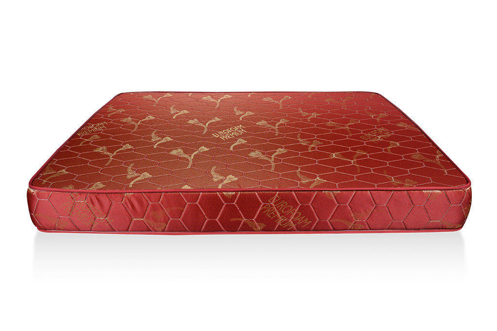 Euro foam High Density Quilted Mattress Chocolate Flower - 4x6ft 6-Inch, 25 Density Foam with Premium Jacquard Fabric, Quilted & Tape Edge