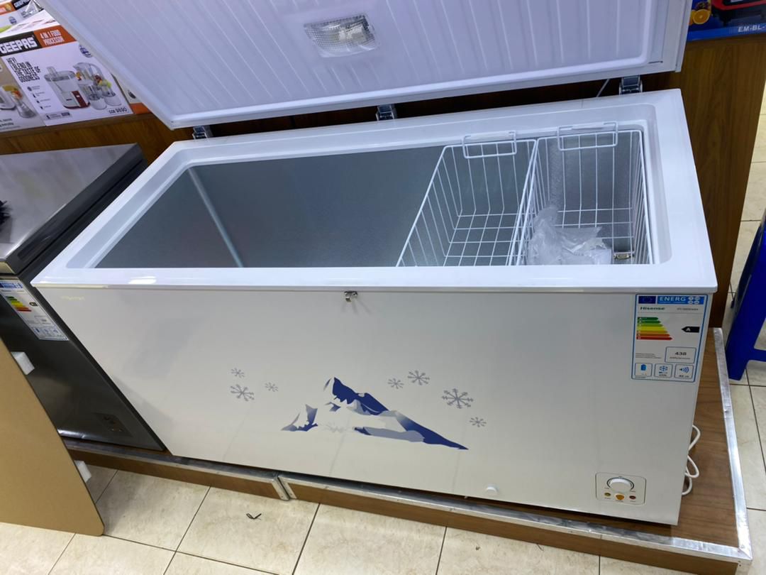 Hisense 550L A++ Chest Freezer | FC-55DD4SA (White/Grey)