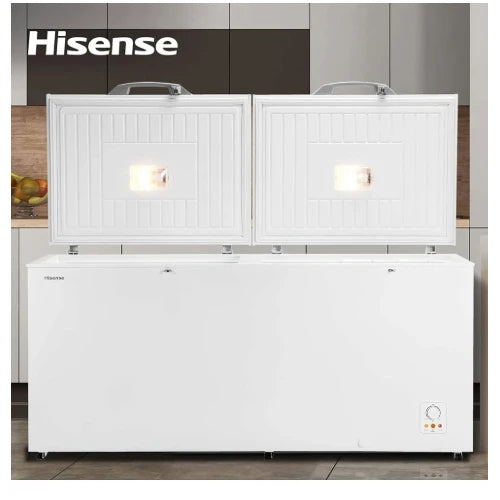 Hisense 660L A++ Double Door Chest Freezer | FC-66DT4SA (Silver)