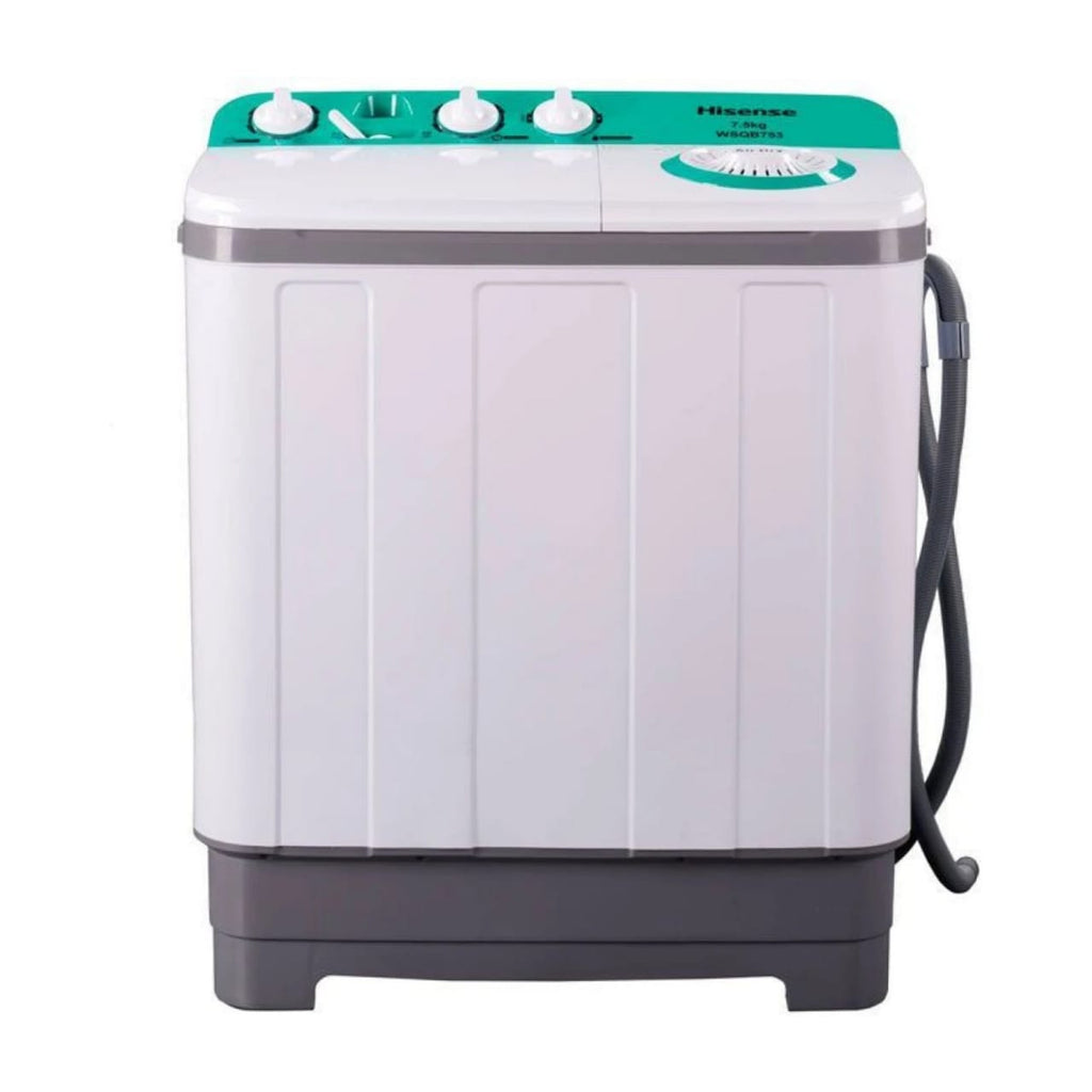 Hisense 10kg Twin Tub Washing Machine WSBE101 – Semi Automatic, Spin Dryer, Energy Saving