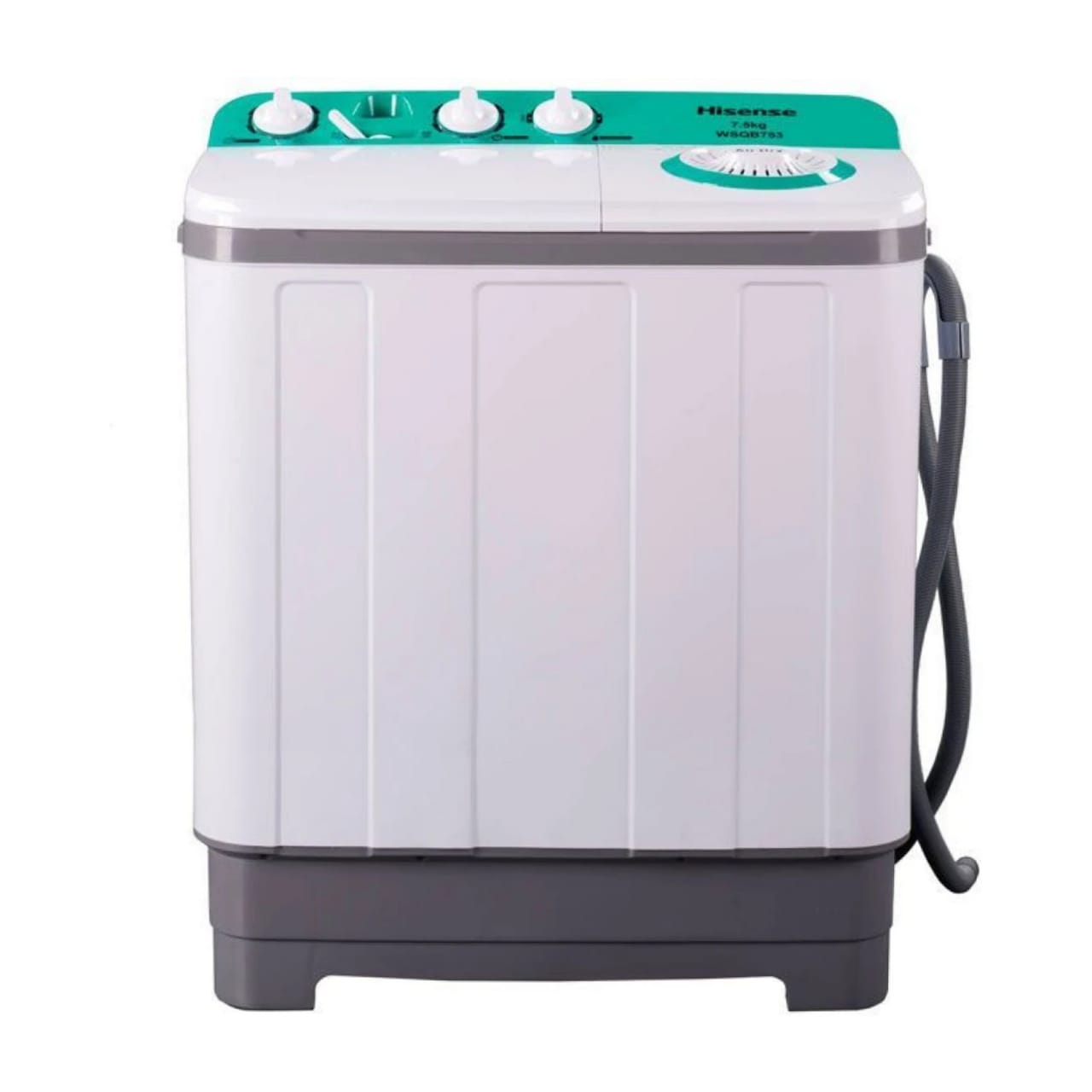 Hisense 10kg Twin Tub Washing Machine WSBE101 – Semi Automatic, Spin Dryer, Energy Saving