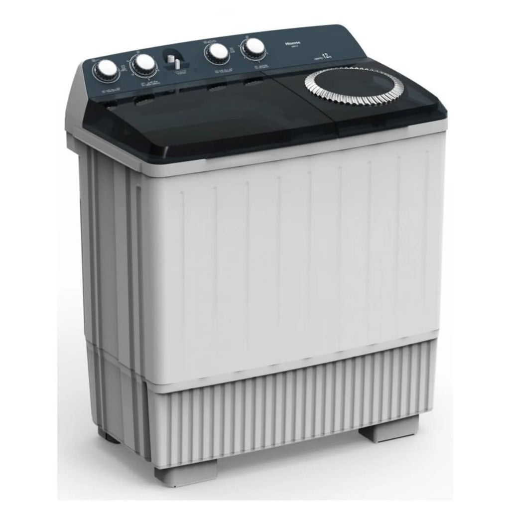 Hisense 12kg Twin Tub Washing Machine WSBE121 – Semi Automatic, Dual Function, High Spin