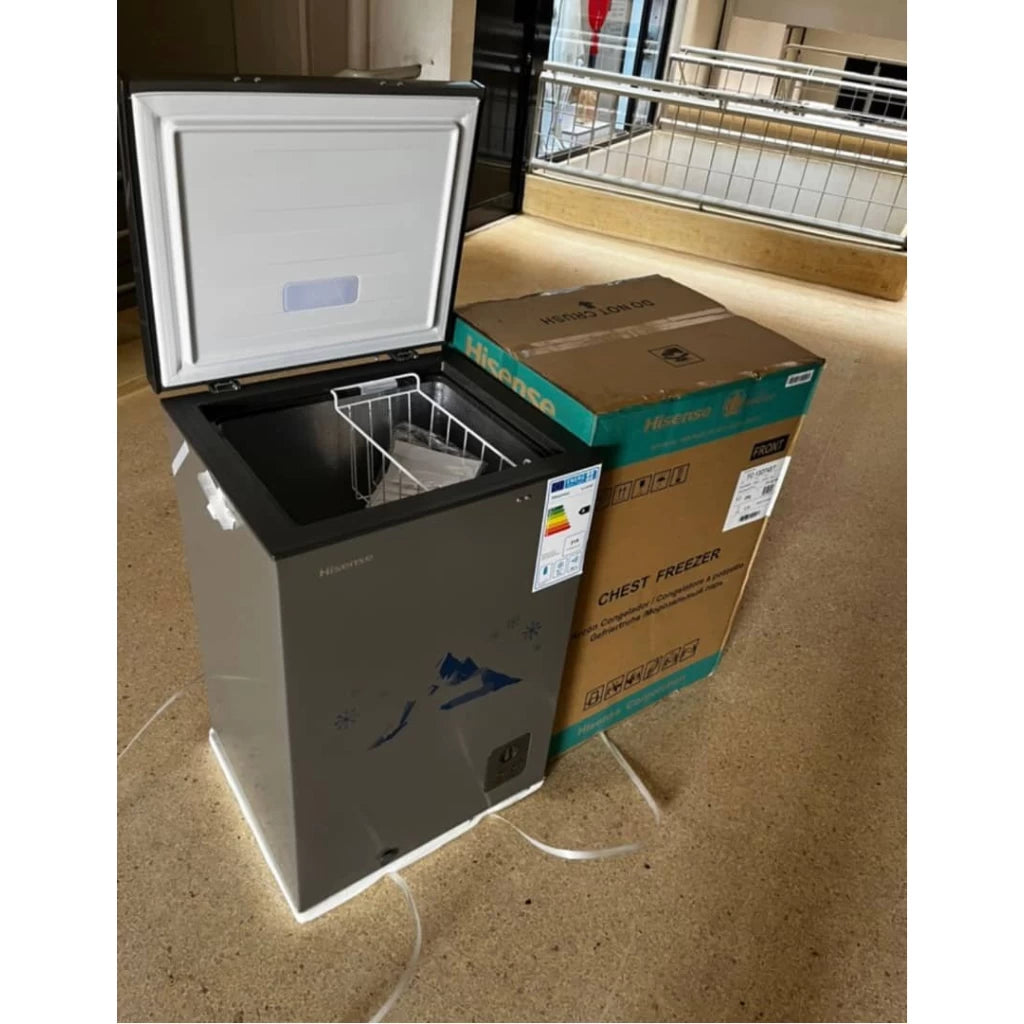 Hisense 130 – Litres Gross Chest Freezer FC13DT4ST – (White, Grey).