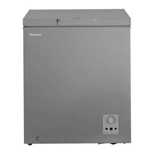 Hisense 180L Chest Freezer – Deep Freezer (Net 136L) with 24hr Cold Retention, Quick Freeze, Mechanical Thermostat & Low Noise – Grey (3 Years Warranty)