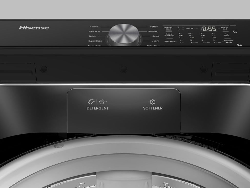 Hisense 18kg Top Load Automatic Washing Machine | WT3I1823UB (Premium Black)