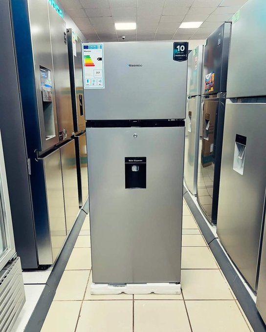 Hisense 270L 2-Door Top Freezer Refrigerator with Water Dispenser – RD-27DR (Silver) - LIFE STORES UGANDA