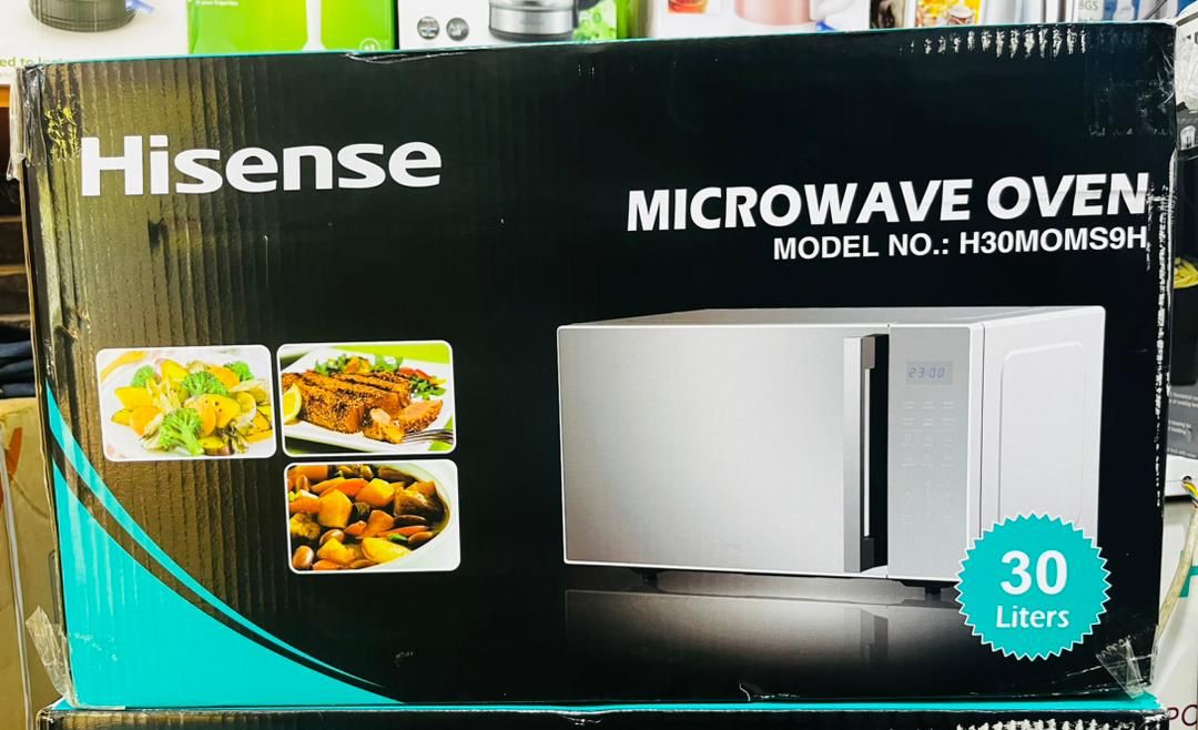 Hisense 30L Digital Microwave Oven with Grill | H30MOMS9H (Silver)