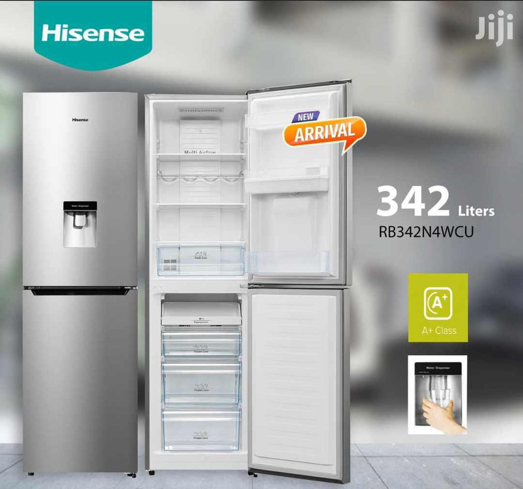 Hisense 341L Double Door No-Frost Refrigerator with Water Dispenser