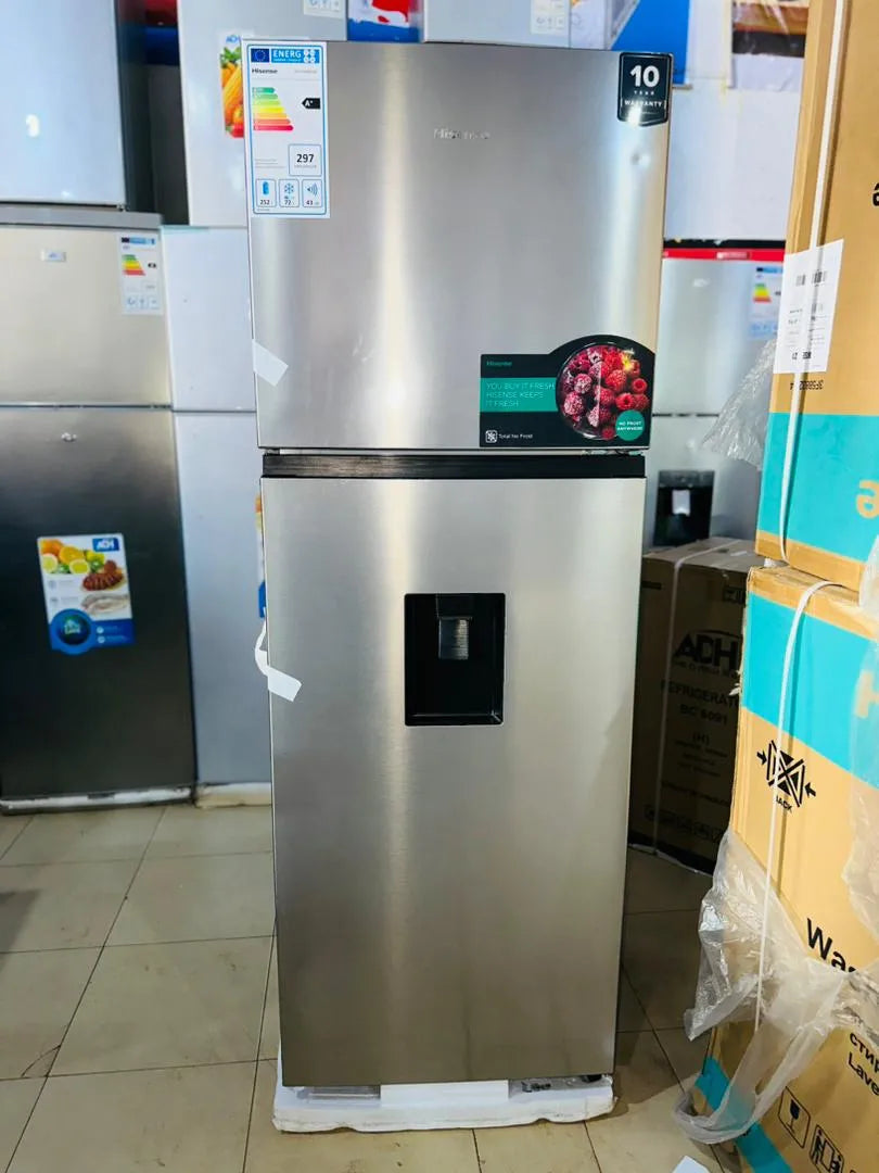 Hisense 419L Double Door No-Frost Refrigerator with Water Dispenser