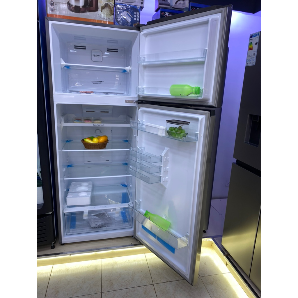 Hisense 488L Refrigerator-RT488N4ASU; Double Door Fridge, Frost Free Top Mount Freezer – Silver