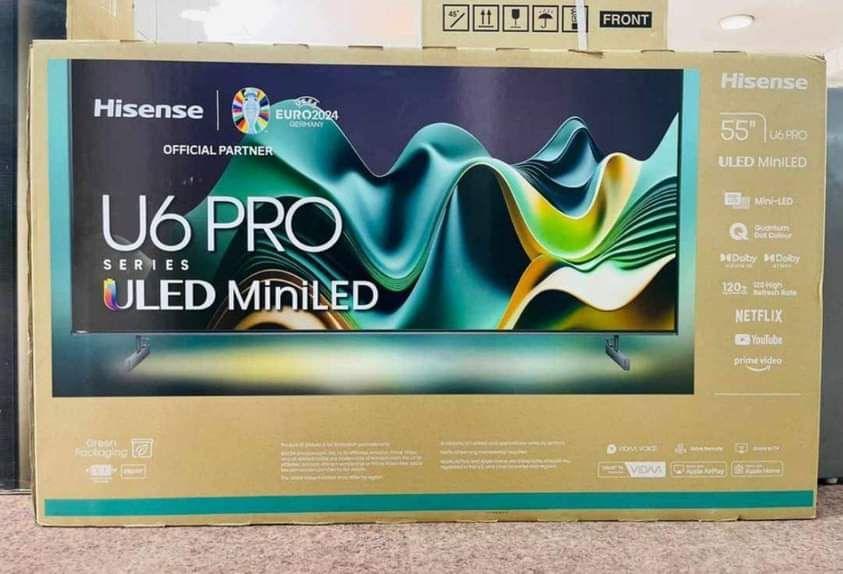 Hisense 55-inch U6N Pro Mini-LED ULED 4K Smart TV – Stunning Clarity & Ultra-Smooth Performance - LIFE STORES UGANDA