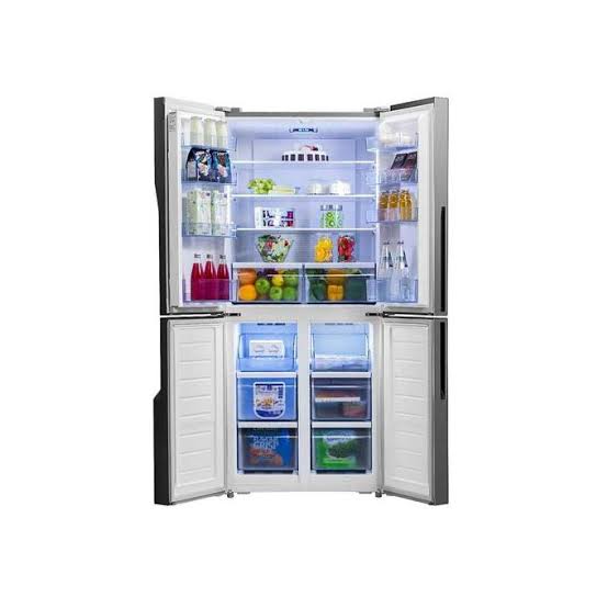 Hisense 610L Side-By-Side Fridge RQ610N4AB1 – 4 Door Frost Free Refrigerator – Black  3YEARS WARRANTY