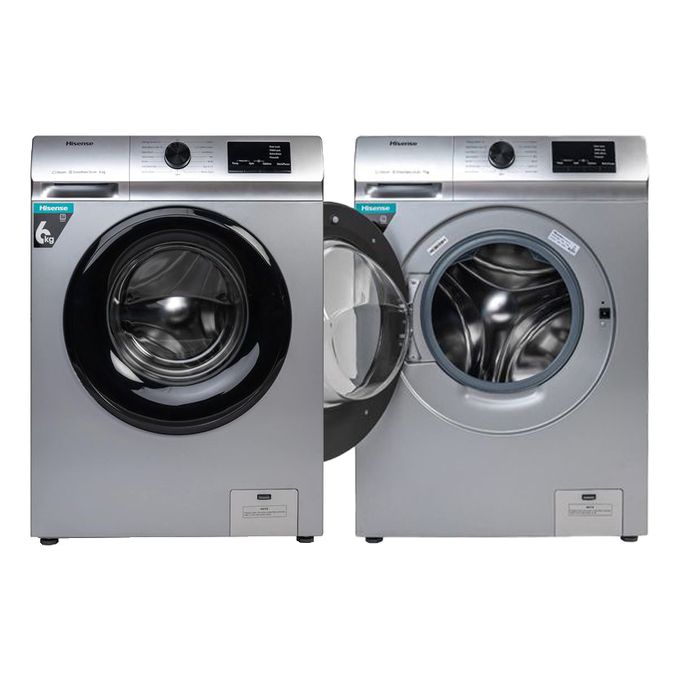 Hisense 6Kg Front Load Washing Machine | WFVB6010MT (Silver)