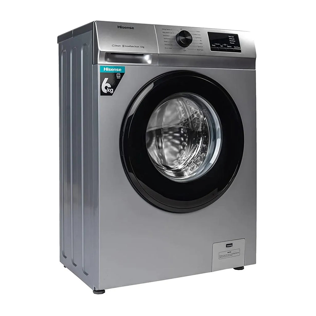 Hisense 6Kg Front Load Washing Machine | WFVB6010MT (Silver)