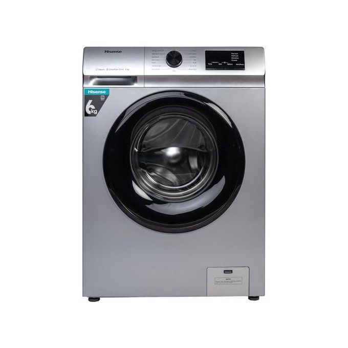 Hisense 6Kg Front Load Washing Machine | WFVB6010MT (Silver)