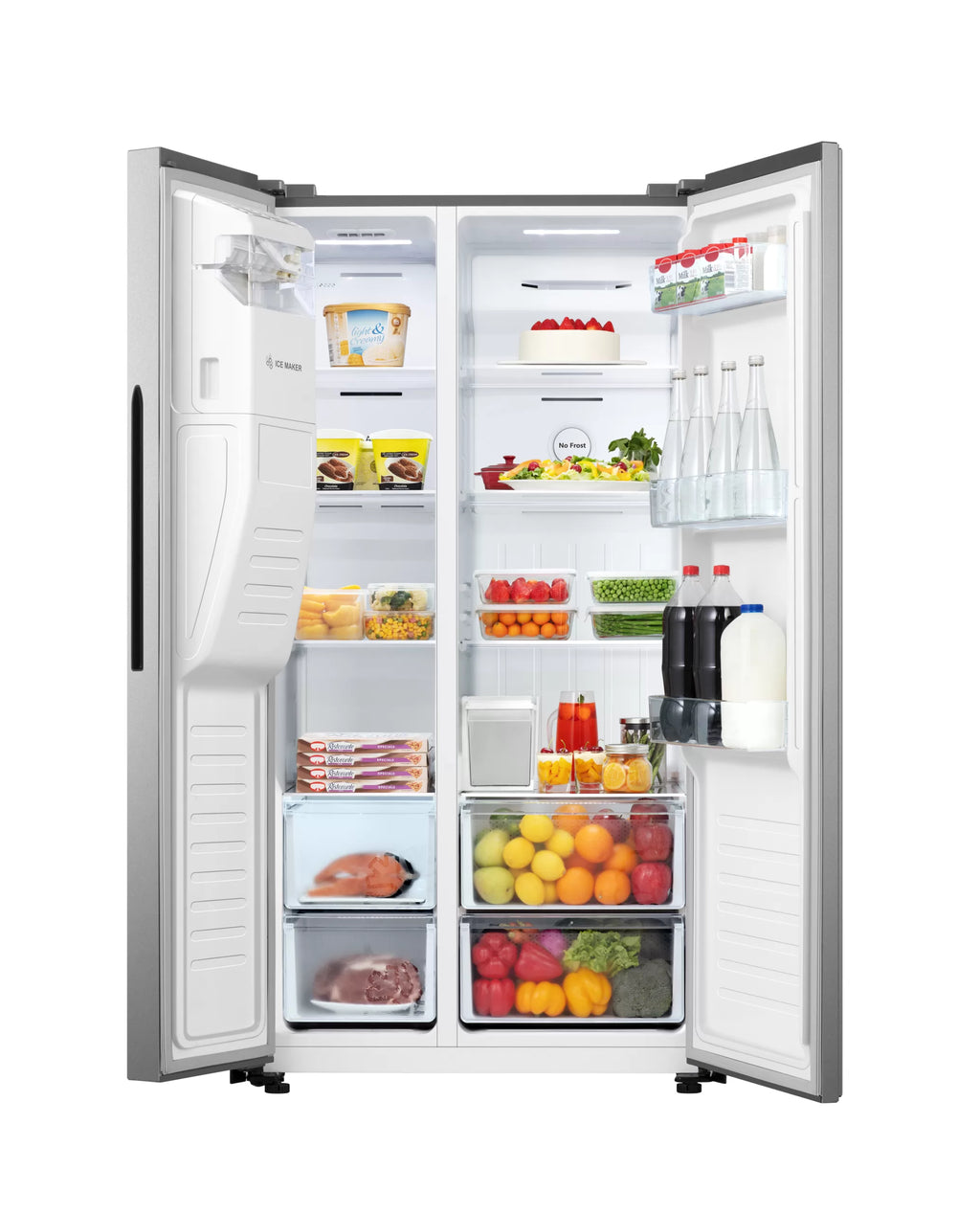 Hisense 700L Side-by-Side Refrigerator with  Water Dispenser