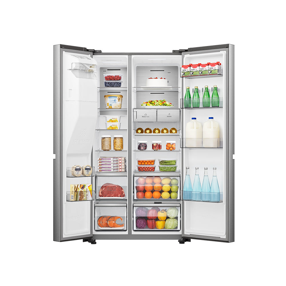 Hisense 720L Smart Side-by-Side Refrigerator with WiFi & Ice Maker