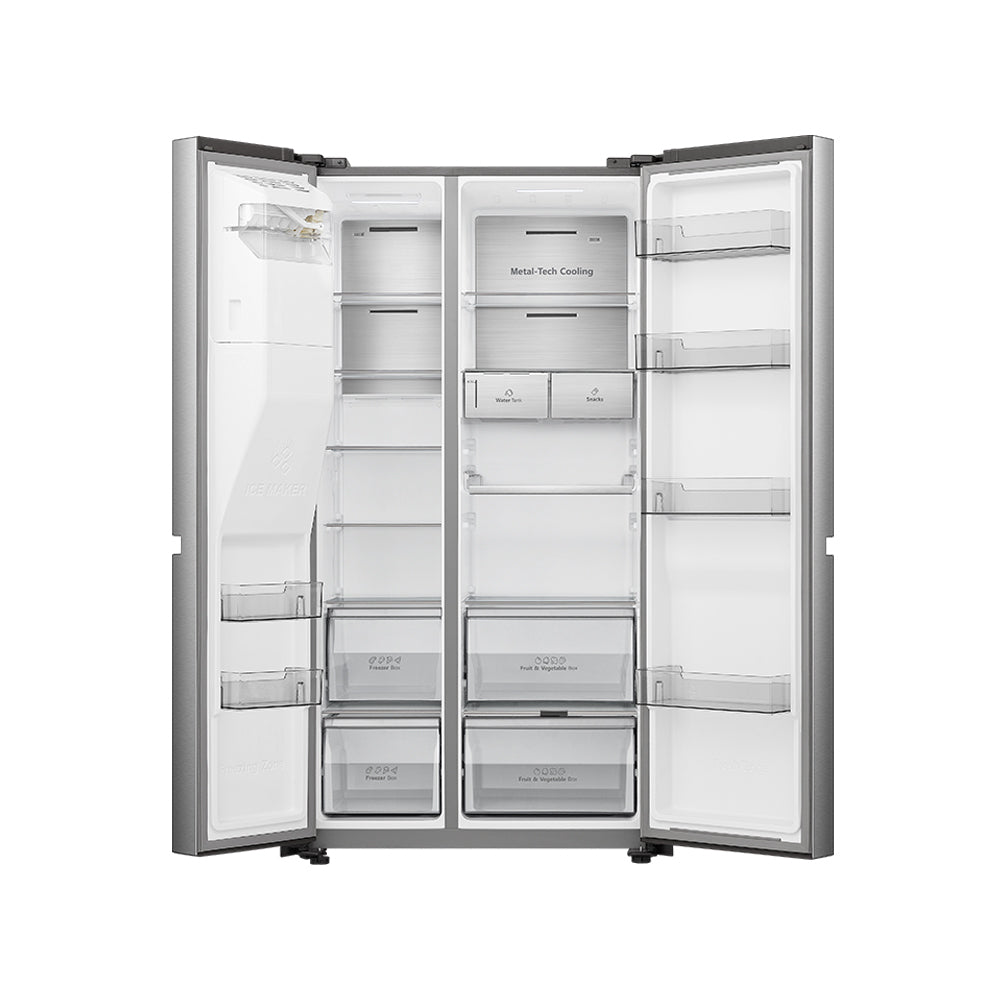 Hisense 720L Smart Side-by-Side Refrigerator with WiFi & Ice Maker