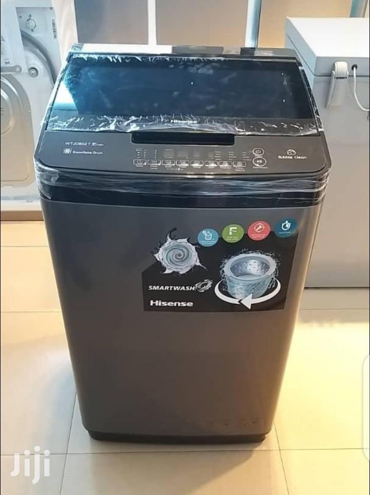 Hisense 8Kg Top Load Automatic Washing Machine | Model WTJD802T (Gray)
