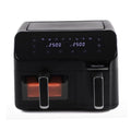 Hisense H09AFBK2S5 8L Dual Basket Air Fryer 2700W Smart Touch Control 8 Presets 2-in-1 Cooking System Matte Black