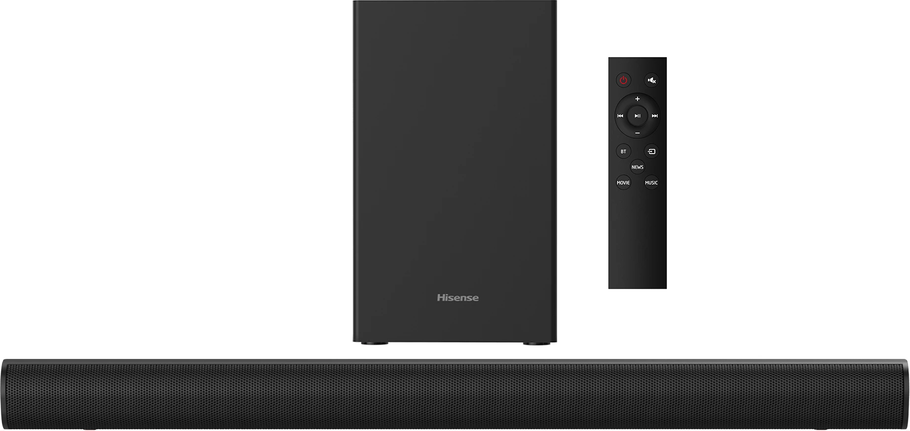 Hisense HS1800 2.1 Channel Soundbar with Wireless Subwoofer - 140W (Dolby Audio, DTS Virtual:X, Bluetooth 5.3, HDMI ARC)