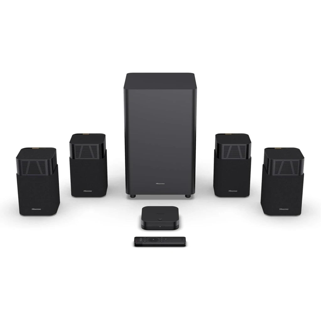 Hisense HT Saturn 4.1.2 Channel Soundbar with Wireless Subwoofer - 720W (Dolby Atmos, DTS:X, Tuned by Devialet, Bluetooth 5.3)