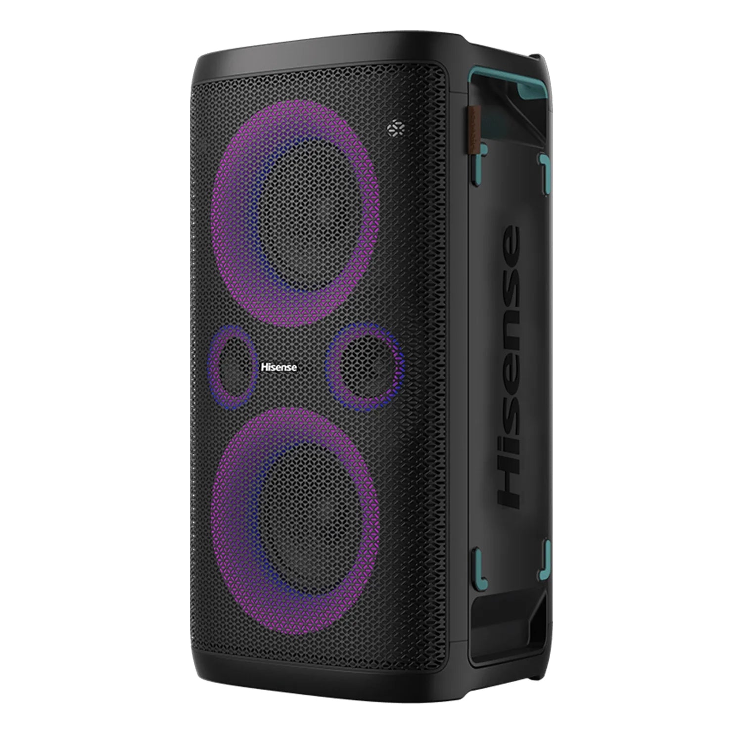 Hisense HP100 Party Rocker 300W Portable Bluetooth Speaker with Wireless Subwoofer (IPX4 Waterproof, 15H Battery, Karaoke & DJ Effects, 2023 Model)