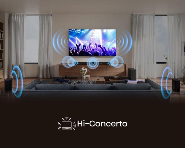 Hisense AX5100G 5.1ch Soundbar | 580W Peak with Dolby Atmos & Wireless Rear Speakers
